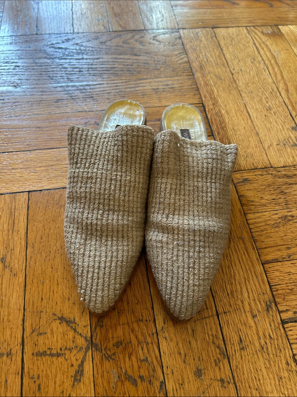 Vintage Woven Mules